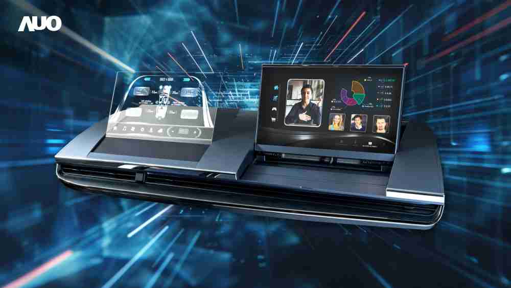 MG电玩Micro LED Display HMI解决方案打造透明Micro LED前座仪表，，，，呈现信息并保留驾驶视野开阔；亦为副驾驶座乘客打造收放自如的Micro LED屏幕，，在不影响显示质量的前提于显示区内建镜头，，，，让用户能与视讯对象直接眼神接触，，，，提供绝佳的双向沟通体验